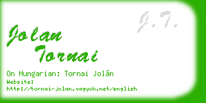 jolan tornai business card
